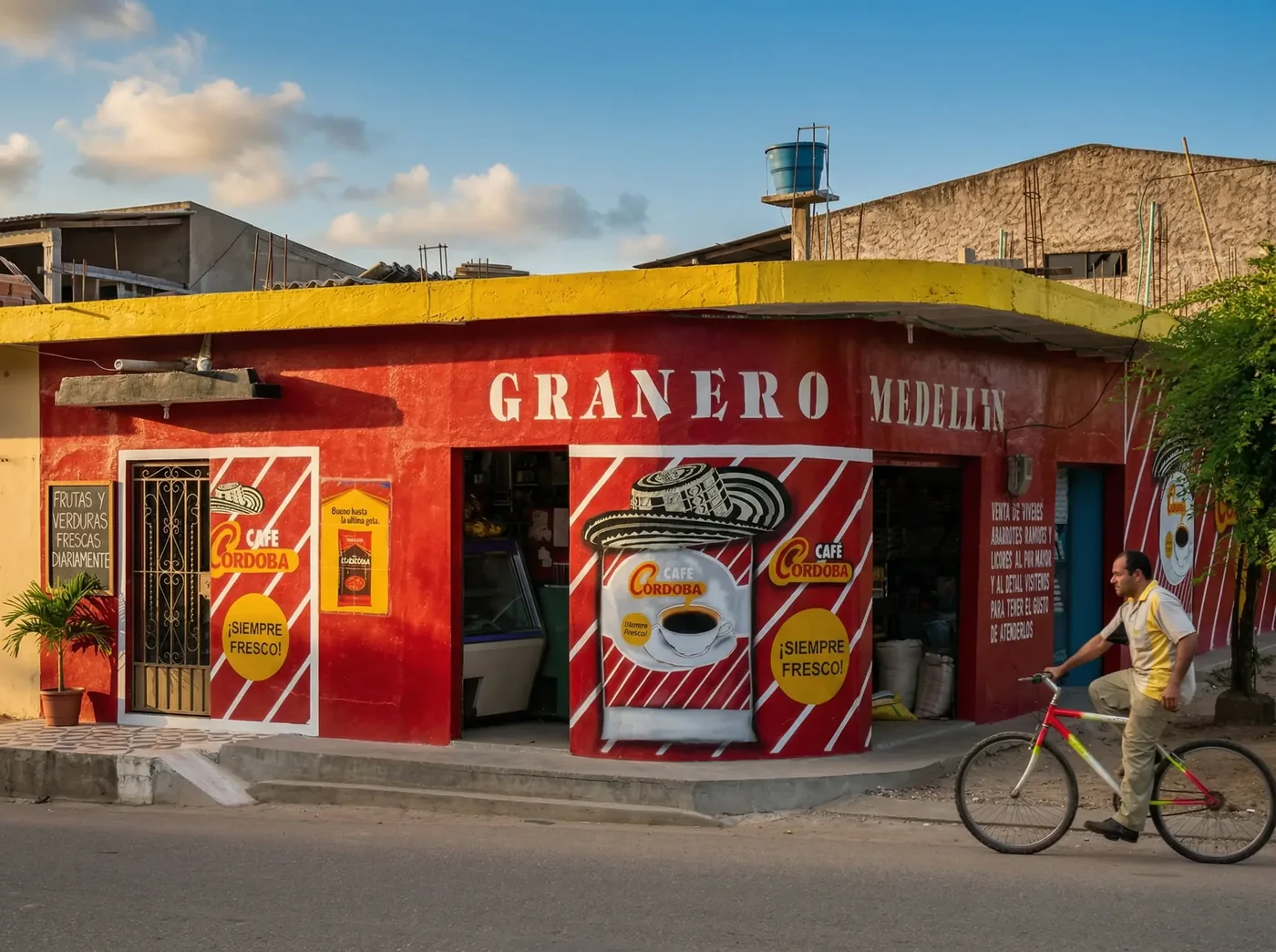 Tienda de barrio con Café Córdoba